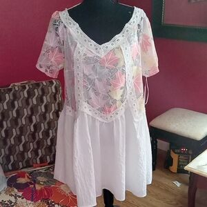 DAVI & DANI White Lace Dress